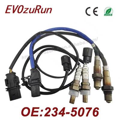 Set of 4 Upstream & Downstream Oxygen Sensor 234-5076 234-5113 234-4490 for Ford F-150 3.5L Turbocharged 2011-2014