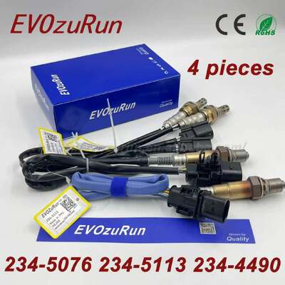 Set of 4 Upstream & Downstream Oxygen Sensor 234-5076 234-5113 234-4490 for Ford F-150 3.5L Turbocharged 2011-2014