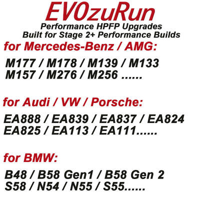 EA837 3.0T TFSI 11.7mm HPFP Upgrade Kit for Audi S4 S5 SQ5 A6 A7 Supercharged Engine Stage 2/3 Performance Upgrade